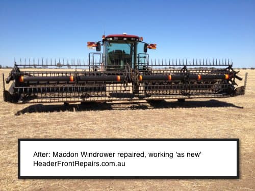Macdon Windrower Front-Repaired- As New by Header Front Repairs